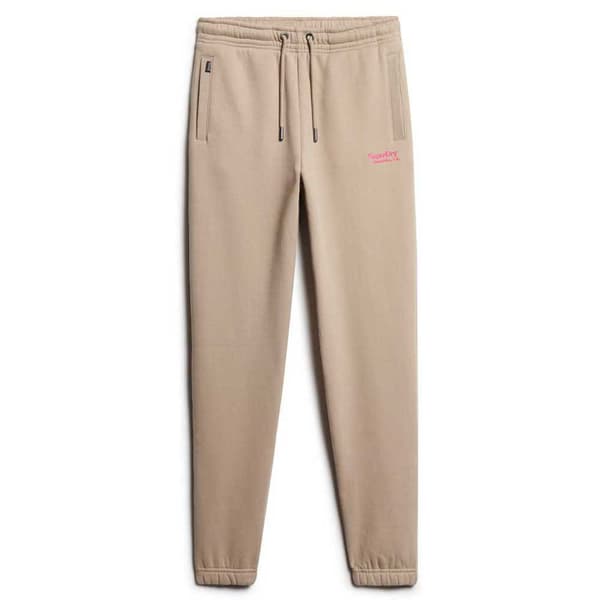 Superdry Essential Logo Cuff Sportsbukser Brun M Kvinde