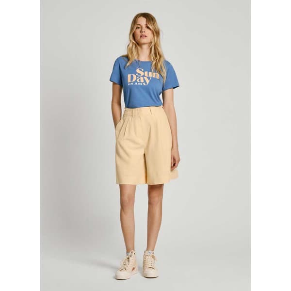 Pepe Jeans Ava Shorts Beige M Kvinna