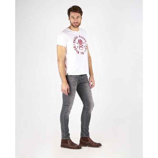 Skull Rider Skinny Jeans Grå 36 / 32 Mand