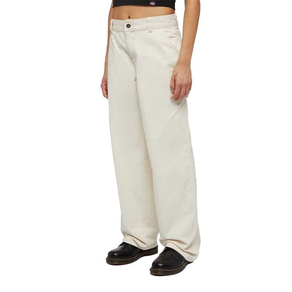 Dickies Corduroy Carpenter Byxor Vit,Grå 32 / Regular Kvinna