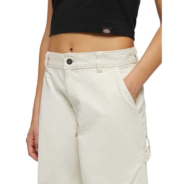 Dickies Corduroy Carpenter Byxor Vit,Grå 32 / Regular Kvinna