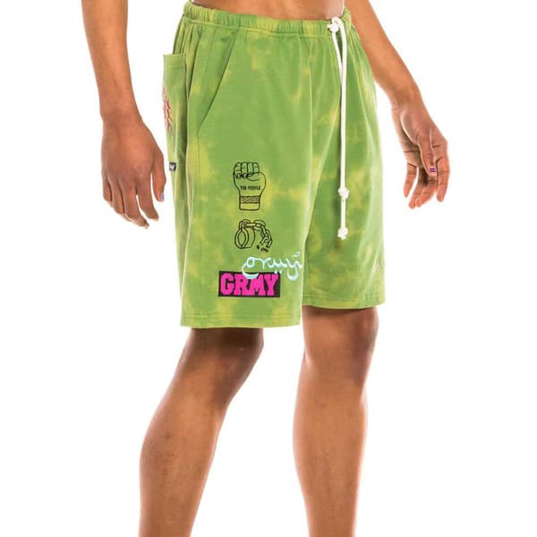 Grimey Day Dreamer Bleached Urheilushortsit Vihreä 2XL Mies