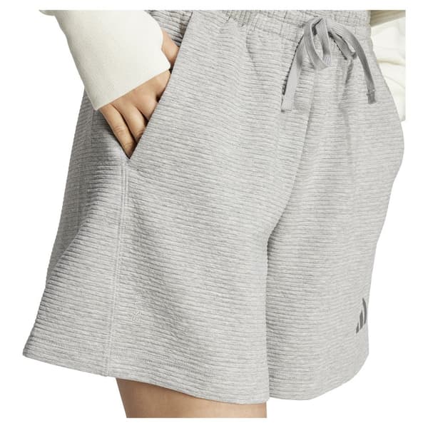Adidas All Szn Rib Shortsit Harmaa M Nainen