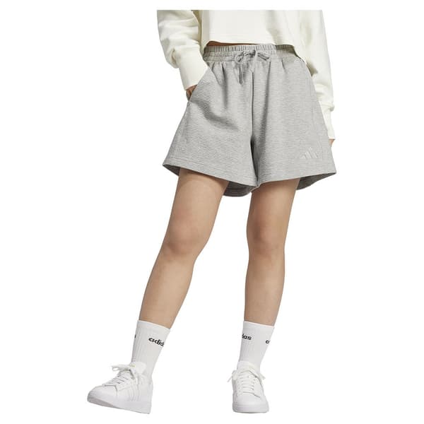 Adidas All Szn Rib Shortsit Harmaa M Nainen