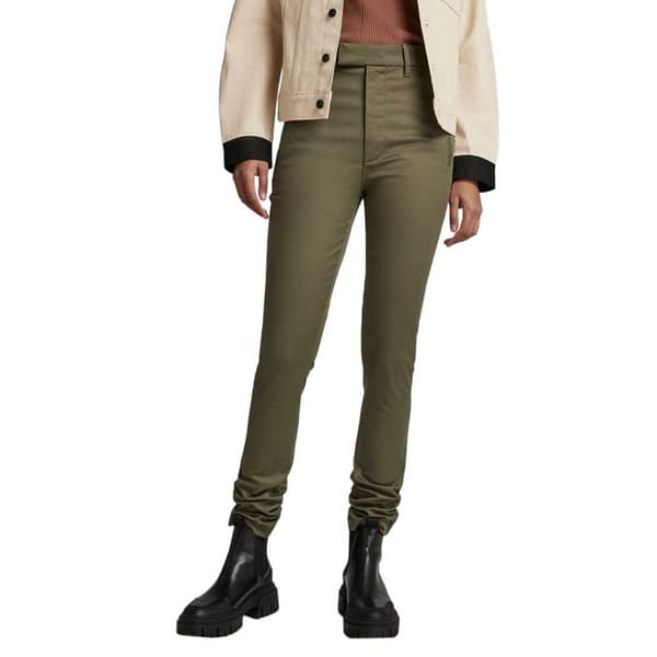G-star Weld High Skinny Chinobukser Grøn 24 / 32 Kvinde