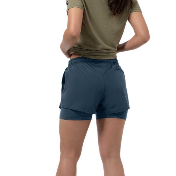 Super.natural Double Layer Shorts Blå S Kvinde