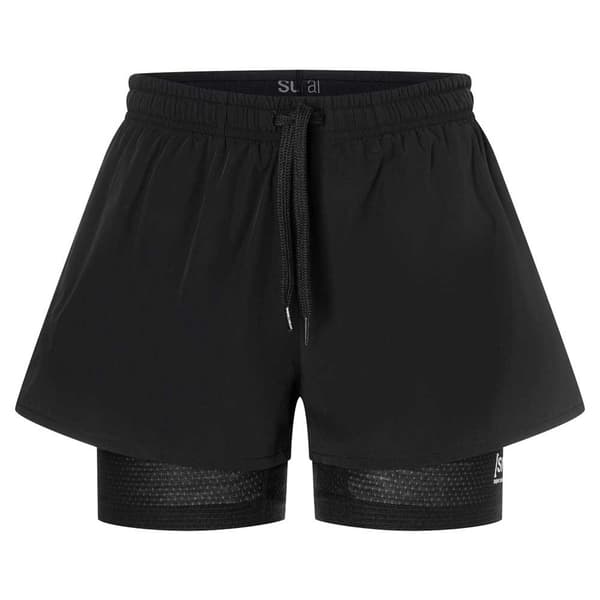 Super.natural Double Layer Shorts Sort XL Kvinde