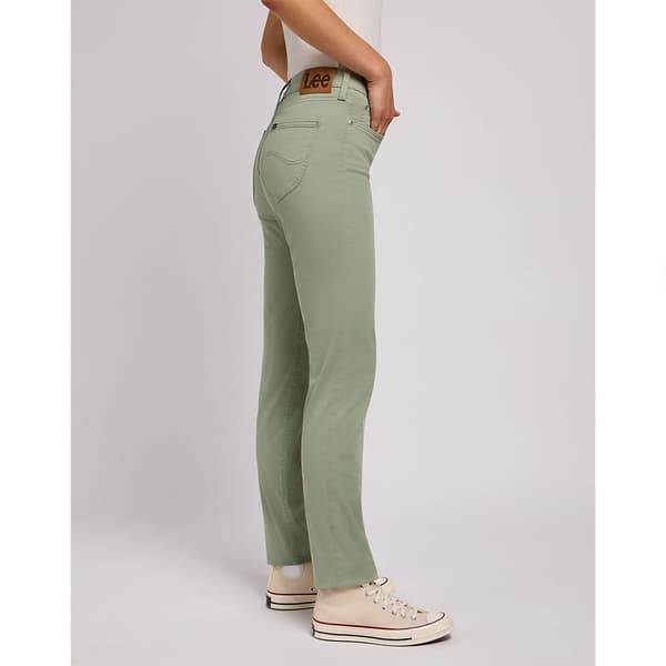 Lee Marion Straight Fit Jeans Grøn 33 / 31 Kvinde