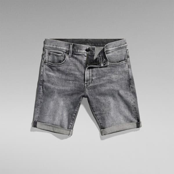 G-star 3301 Slim Fit Lyhyet Farkut Harmaa 28 Mies