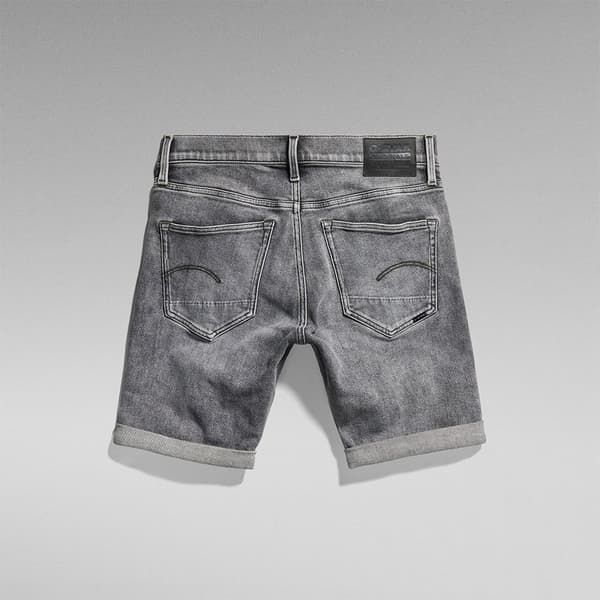 G-star 3301 Slim Fit Lyhyet Farkut Harmaa 28 Mies
