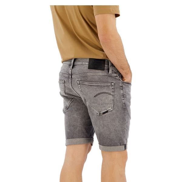 G-star 3301 Slim Fit Lyhyet Farkut Harmaa 28 Mies