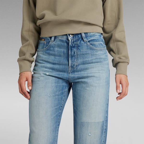 G-star Viktoria High Straight Fit Jeans Blå 31 / 32 Kvinna