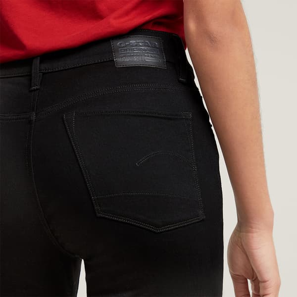 G-star 3301 Skinny Fit Farkut Musta 27 / 30 Nainen