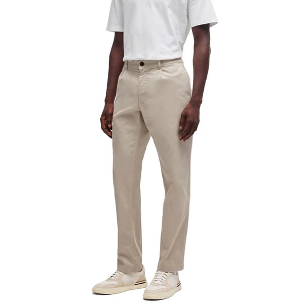 Boss Pleated 10268637 Chinobukser Beige 29 / 32 Mand