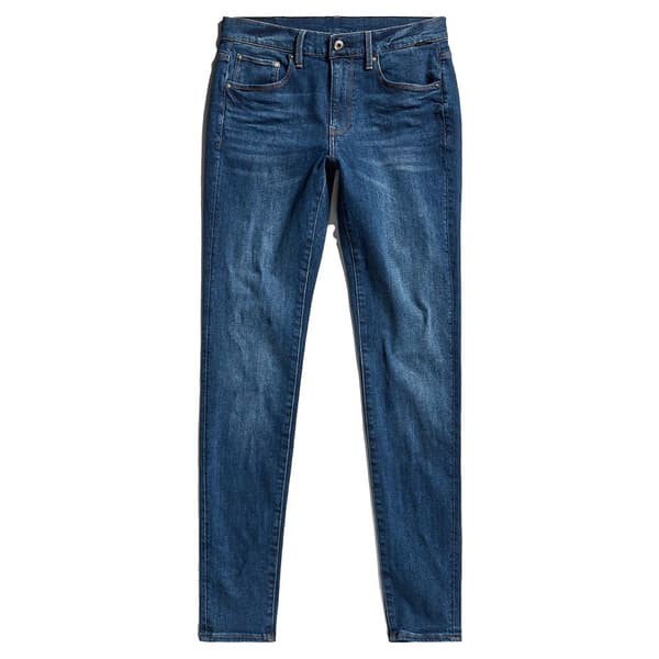 G-star 3301 Skinny Fit Högmidjadeans Blå 32 / 32 Kvinna