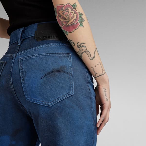 G-star Viktoria High Straight Fit Jeans Blå 28 / 28 Kvinde