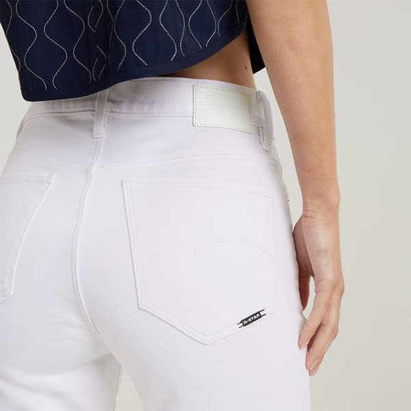 G-star Strace Straight Fit Jeans Vit 23 / 30 Kvinna
