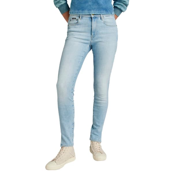G-star 3301 Split Skinny Fit Jeans Blå 23 / 30 Kvinna