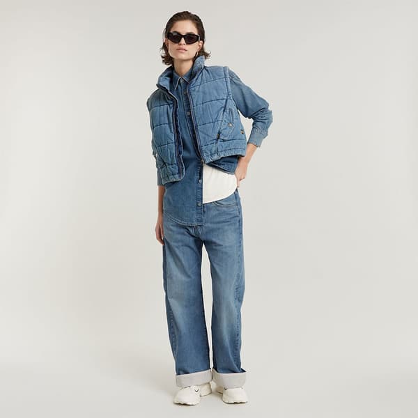 G-star Bowey 3d Lined Loose Fit Jeans Blå 26 / 30 Kvinde