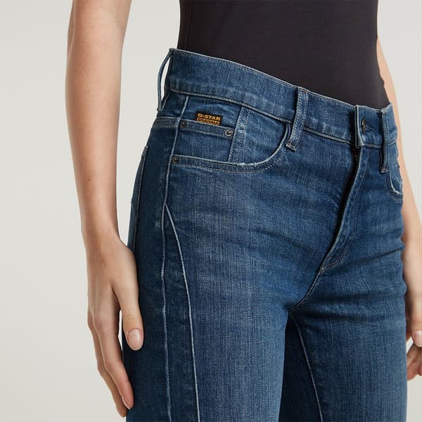 G-star Ace 2.0 Biker Slim Straight Jeans Blå 28 / 32 Kvinna