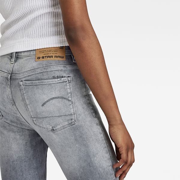 G-star 3301 Skinny Fit Högmidjadeans Grå 24 / 30 Kvinna