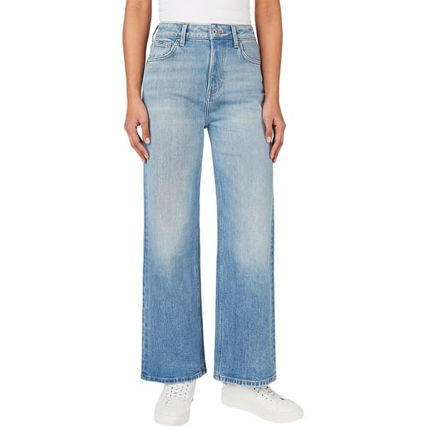 Pepe Jeans Pl204598 Wide Leg Fit Jeans Blå 31 / 32 Kvinna