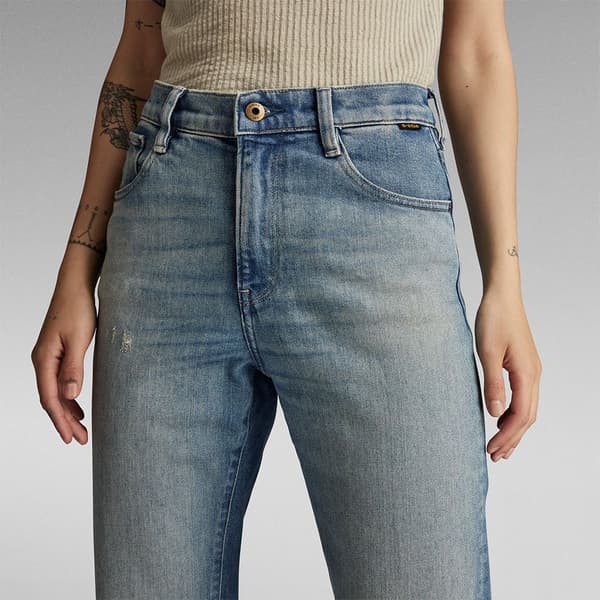 G-star Viktoria High Straight Fit Jeans Blå 26 / 32 Kvinna