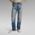 Miniatyrbild 1 av 2: G-star Viktoria High Straight Fit Jeans Blå 26 / 32 Kvinna
