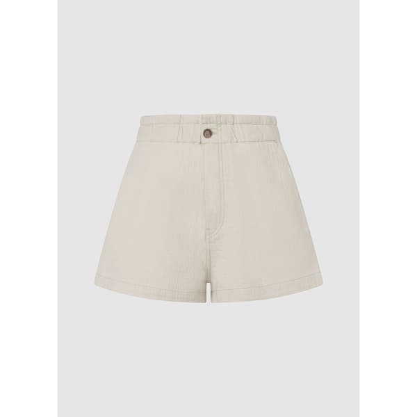 Pepe Jeans A-line Korkeavyötäröiset Shortsit Valkoinen 2XS Nainen