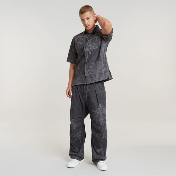 G-star Pleated Jeans Grå 35 / 36 Man