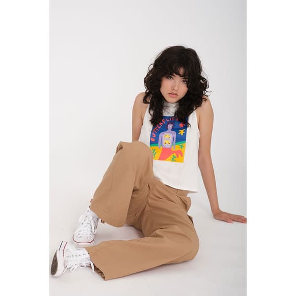 Volcom Cargstone Cargobyxor Beige 26 Kvinna