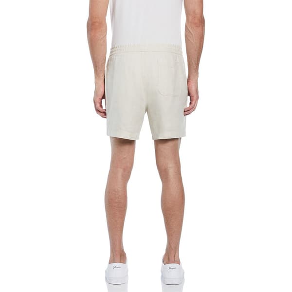 Original Penguin Herringbone Linen Ds Shorts Vit M Man