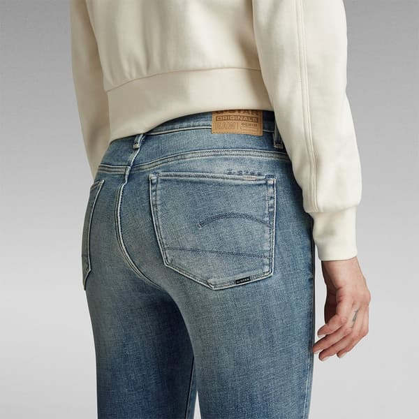 G-star 3301 Skinny Fit Jeans Blå 23 / 30 Kvinde