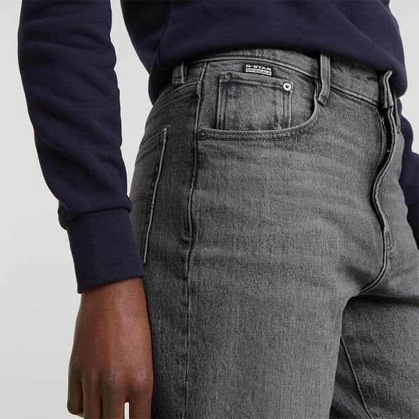 G-star Viktoria High Straight Jeans Grå 26 / 28 Kvinde