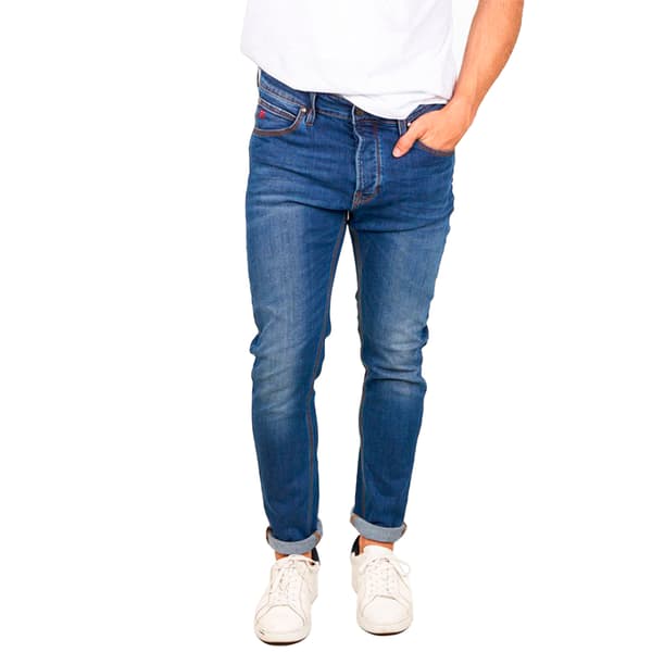 Skull Rider Slim Jeans Blå 36 / 32 Man