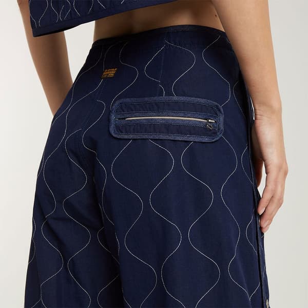 G-star Quilted Barrel Jeans Blå 28 / 28 Kvinna
