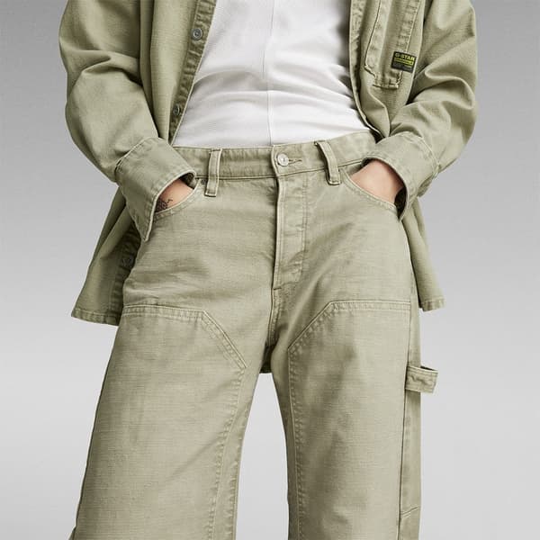 G-star Bowey 3d Carpenter Loose Fit Jeans Beige 24 / 32 Kvinna