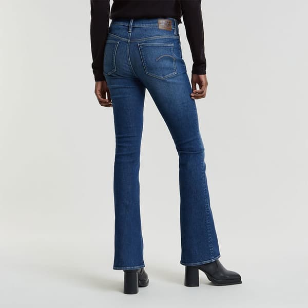 G-star 3301 Flare Jeans Blå 27 / 32 Kvinde