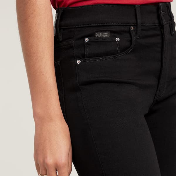 G-star 3301 Skinny Fit Jeans Svart 30 / 34 Kvinna