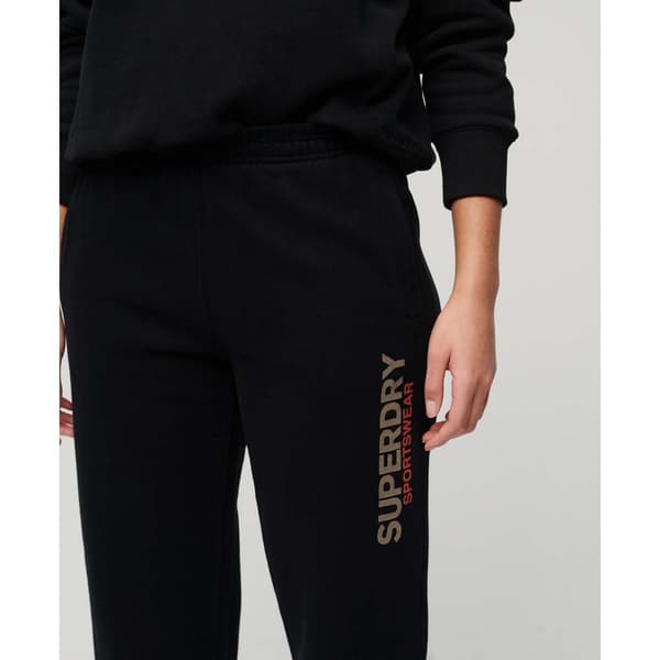 Superdry Sportswear Boyfriend Joggers Svart M Kvinna