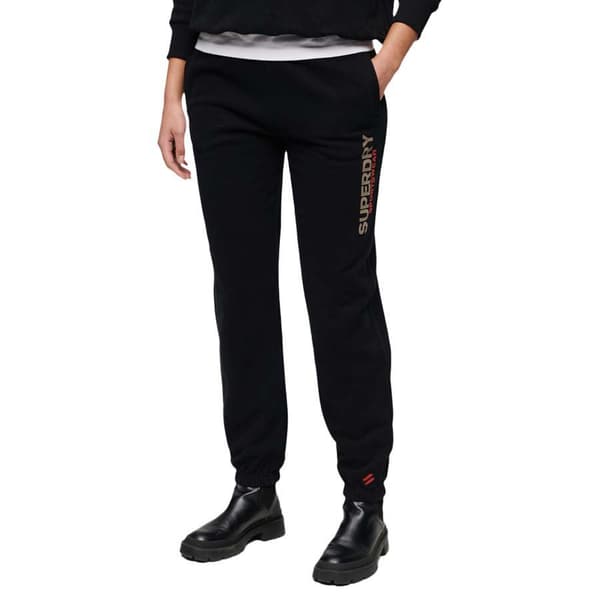 Superdry Sportswear Boyfriend Joggers Svart M Kvinna