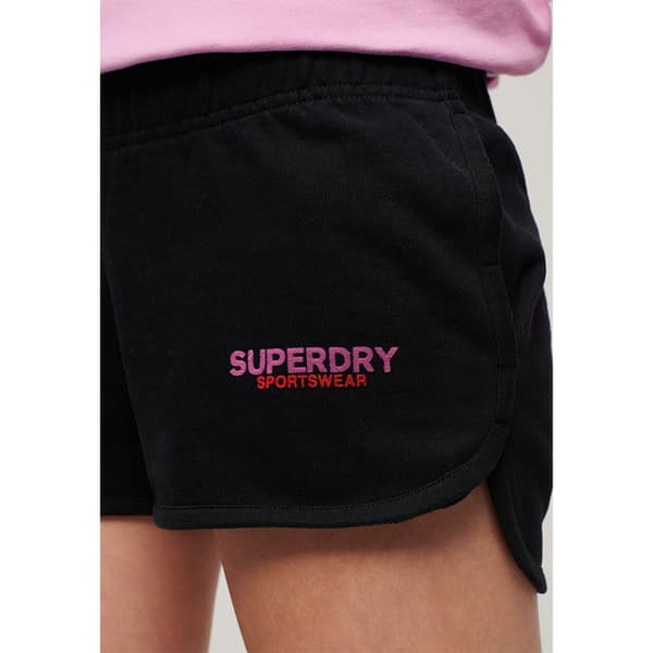 Superdry Sportswear Logo Racer Sportshorts Svart XL Kvinna
