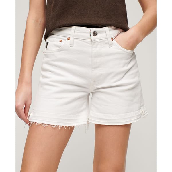 Superdry Vintage Mid Rise Cut Off Shortsit Beige 30 Nainen