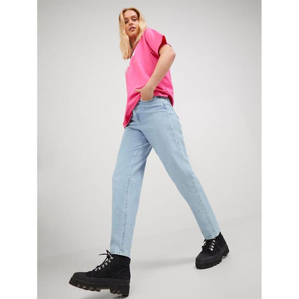 Jack & Jones Lisbon Mom Fit Rr4010 Højtaljede Jeans Blå 29 / 30 Kvinde