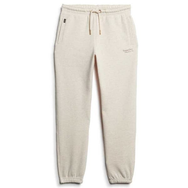 Superdry Essential Logo Cuff Mjukisbyxor Beige L Kvinna
