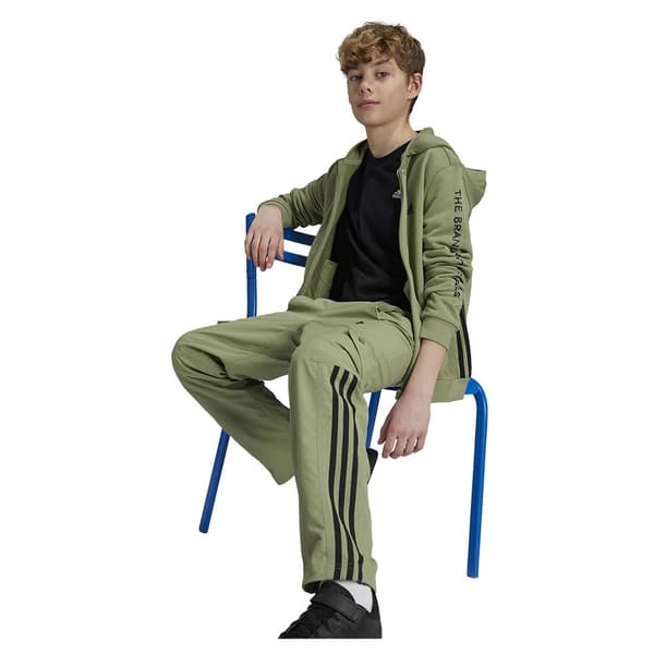 Adidas Street Jam Woven Cargobyxor Grönt 11-12 Years Pojke