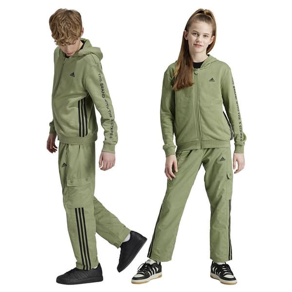 Adidas Street Jam Woven Cargobyxor Grönt 11-12 Years Pojke