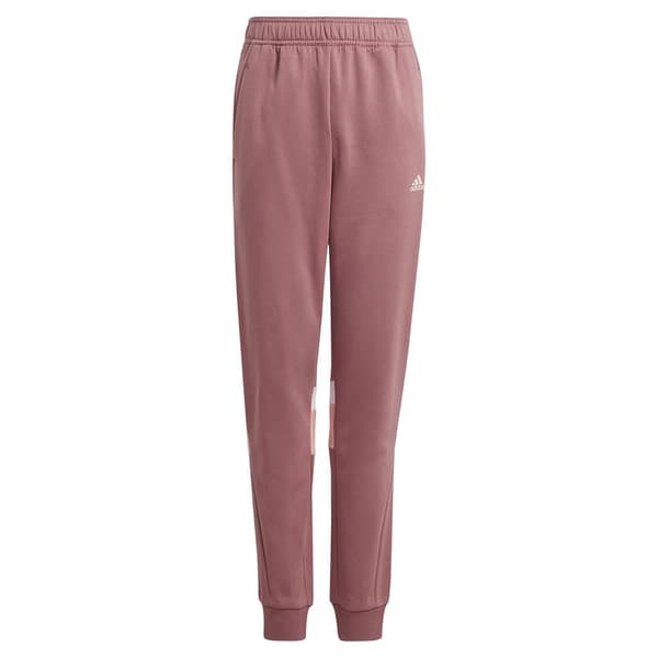 Adidas Tiberio 3 Stripes Colorblock Fleece Joggers Rosa 13-14 Years Pojke