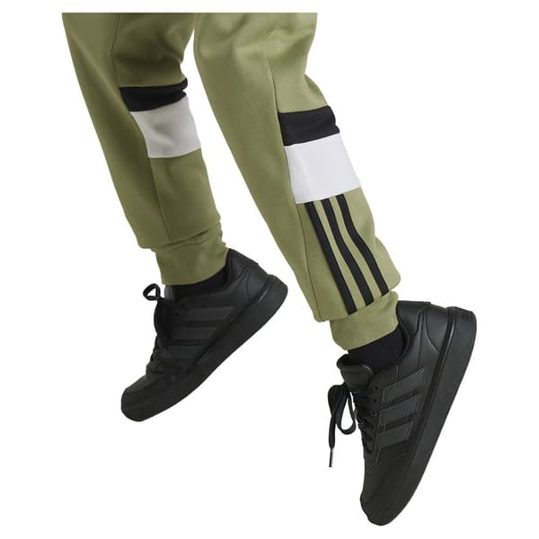 Adidas Tiberio 3 Stripes Colorblock Fleece Joggers Grönt 15-16 Years Pojke