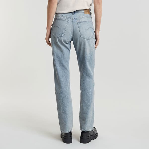 G-star Viktoria High Straight Jeans Blå 25 / 32 Kvinde